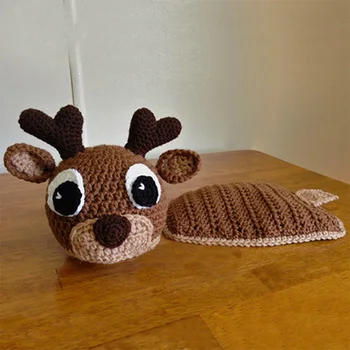 Newborn photography props elk costume baby photo accessories crochet baby moose suit outfit stretch new born prop fotografia new
Newborn photography props elk costume baby photo accessories crochet baby moose suit outfit stretch new born prop fotografia new