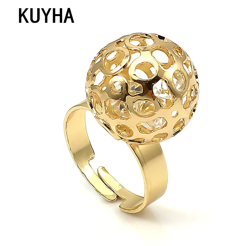 Ball Hollow Geometric Ring Gorgeous Crystal Ring For Women Retro Jewelry Promise Wedding Statement Gift for Her
Ball Hollow Geometric Ring Gorgeous Crystal Ring For Women Retro Jewelry Promise Wedding Statement Gift for Her