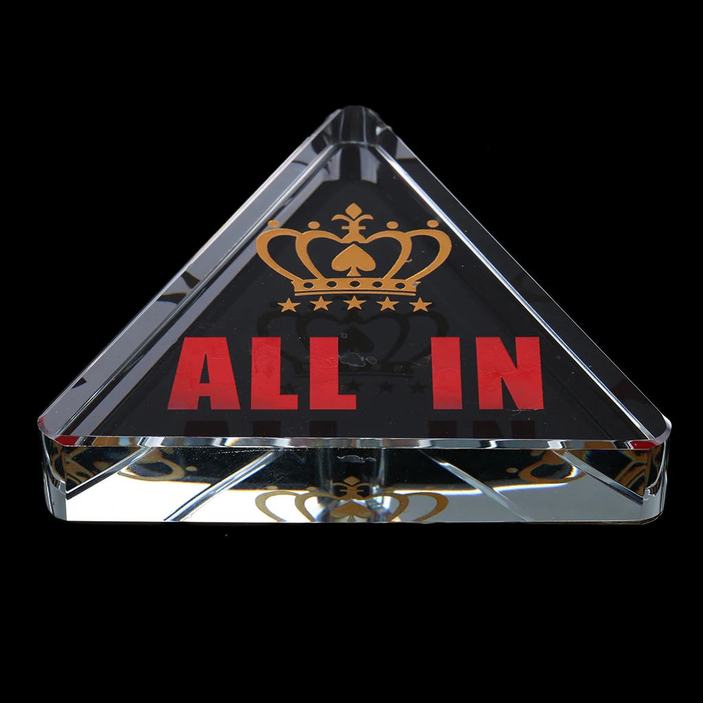 2 Pieces Chip Dealer Button for Casino Tool Poker Game Accessory Transparent Poker Tournaments Prop