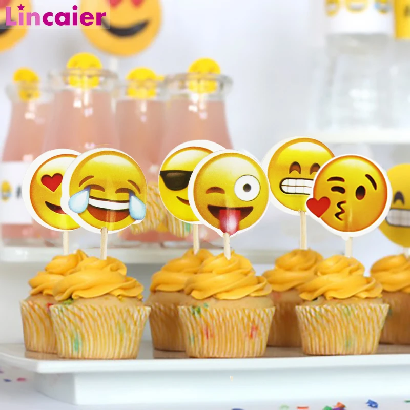 24pcs Cartoon Emoji Smiley Cupcake Topper Birthday Party Decoration Cake Topper Cry Smile Face Expression System Adult
24pcs Cartoon Emoji Smiley Cupcake Topper Birthday Party Decoration Cake Topper Cry Smile Face Expression System Adult