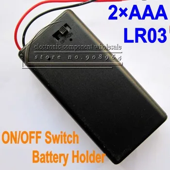 wholesale 50pcs/lot 2XAAA 3v 2AAA LR03 Plastic Battery Holder Box Case Base Socket with wire AND ON/OFF Switch
wholesale 50pcs/lot 2XAAA 3v 2AAA LR03 Plastic Battery Holder Box Case Base Socket with wire AND ON/OFF Switch