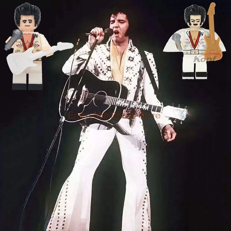 Elvis Singer Action Figure The King of Western Bop Elvis Presle Building Block Compatible With Marvel Toys For Children
Elvis Singer Action Figure The King of Western Bop Elvis Presle Building Block Compatible With Marvel Toys For Children