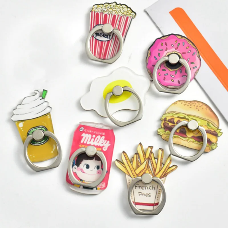 Universal Metal Finger Ring Mobile Phone Holder Stand Funny Chips Coffee Hamburgers Pattern phone Ring
Universal Metal Finger Ring Mobile Phone Holder Stand Funny Chips Coffee Hamburgers Pattern phone Ring