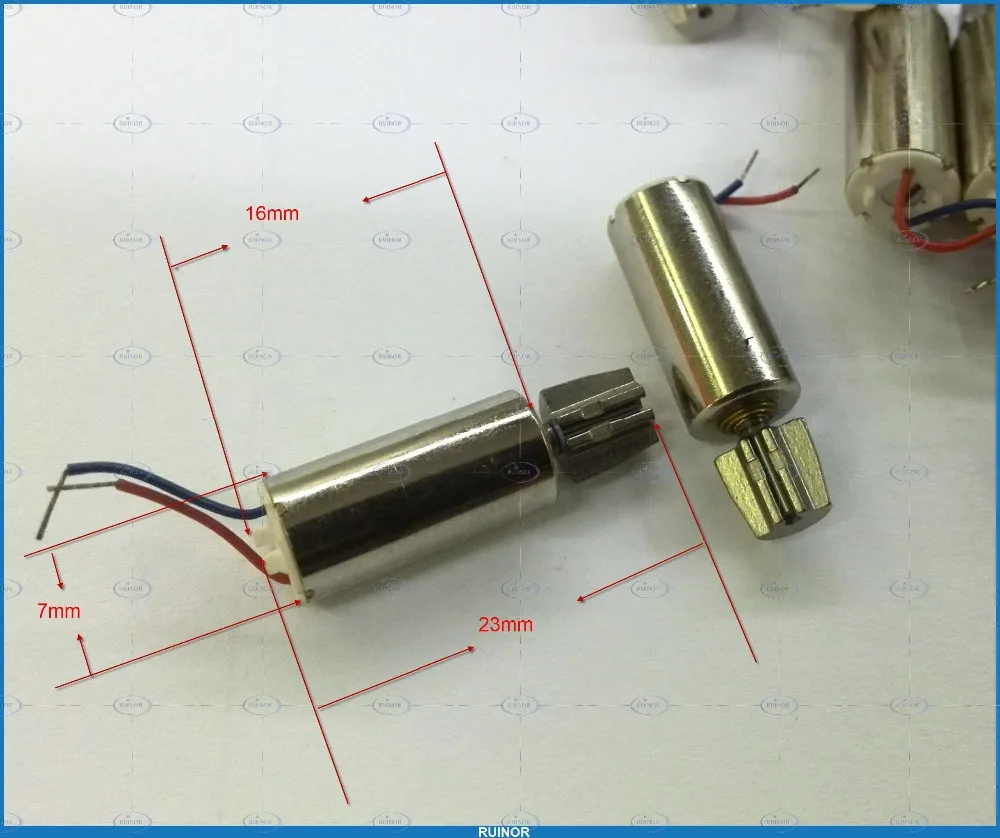 2pcs 3V-6V DC Vibrating Motor N60 Vibration Motor Brass Vibrator for Toy Massage