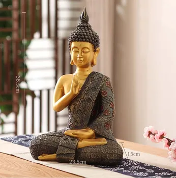 38cm large - Wholesale Buddhist supplies # home family Bless Safe good luck Buddha -Southeast Asia Sitting Buddha art statue
38cm large - Wholesale Buddhist supplies # home family Bless Safe good luck Buddha -Southeast Asia Sitting Buddha art statue