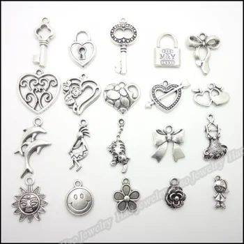 Mix 200pcs Vintage Charms Pendant Tibetan silver Zinc Alloy Fit European Bracelet Necklace DIY Metal Jewelry Findings
Mix 200pcs Vintage Charms Pendant Tibetan silver Zinc Alloy Fit European Bracelet Necklace DIY Metal Jewelry Findings