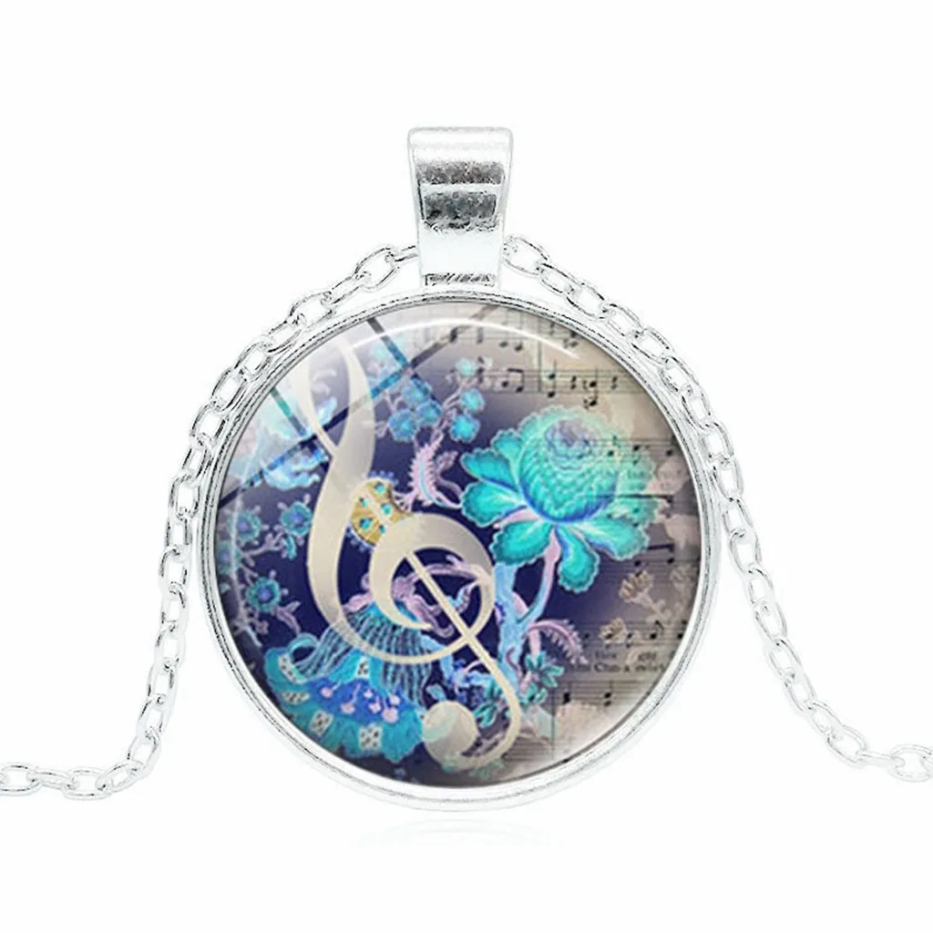 Музыкальное ожерелье с подвеской цвета музыки музыкальные ювелирные изделия
