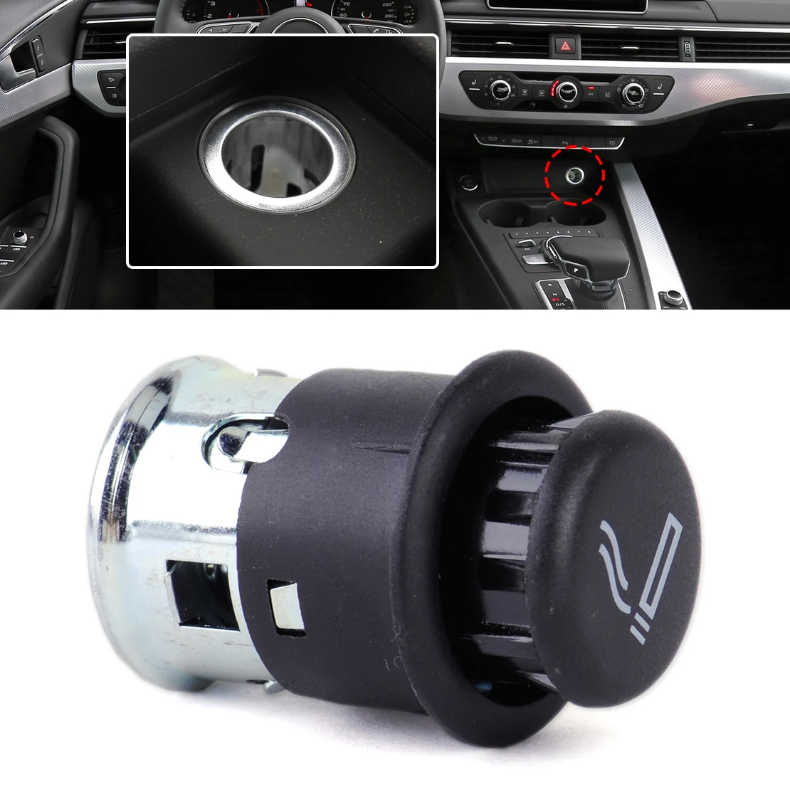 DWCX Car Cigarette Lighter Cigar Element Socket Plug 4B0919305A01C 4B0919305B01C For AUDI A3 2004-2013 A4 2001-2009 A6 2002-201
DWCX Car Cigarette Lighter Cigar Element Socket Plug 4B0919305A01C 4B0919305B01C For AUDI A3 2004-2013 A4 2001-2009 A6 2002-201