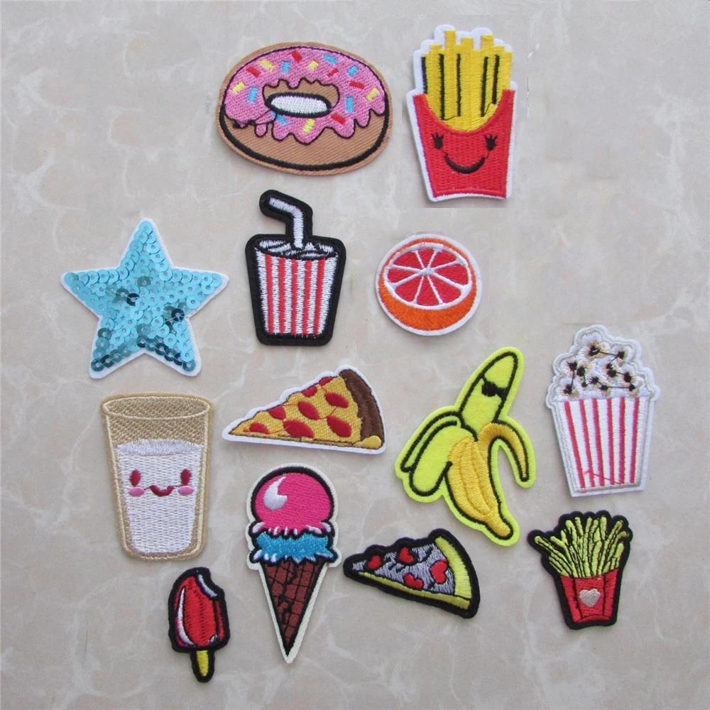 mixture food patterned high quality hot melt adhesive patches stripes DIY embroidery sewing accessories decals C411-C5207
mixture food patterned high quality hot melt adhesive patches stripes DIY embroidery sewing accessories decals C411-C5207