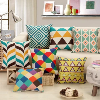 MGHEYUD Decorative Throw Pillow Cover Geometric Flower Colorful Printing For Sofa Car Office Chair Cushion Cover 45x45cm 
MGHEYUD Decorative Throw Pillow Cover Geometric Flower Colorful Printing For Sofa Car Office Chair Cushion Cover 45x45cm