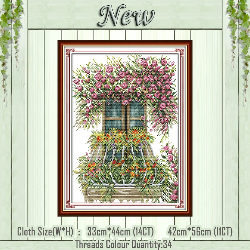 Window sill flower scenery painting diy counted printed on the canvas DMC 11CT 14CT kits Cross Stitch embroidery needlework Sets
Window sill flower scenery painting diy counted printed on the canvas DMC 11CT 14CT kits Cross Stitch embroidery needlework Sets