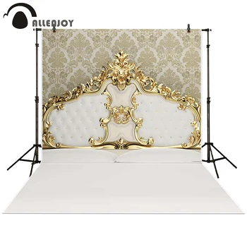 Allenjoy Photography backdrops background golden royal bed headboard prince newborn kids baby shower studio
Allenjoy Photography backdrops background golden royal bed headboard prince newborn kids baby shower studio
