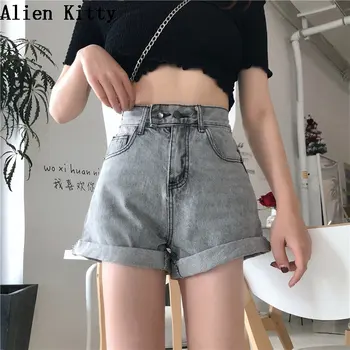 Alien Kitty Summer Curl Fresh Women Plus Casual Simple Fashion Denim All-Match A-Line Loose Stylish High Waist Solid Hot Short
Alien Kitty Summer Curl Fresh Women Plus Casual Simple Fashion Denim All-Match A-Line Loose Stylish High Waist Solid Hot Short