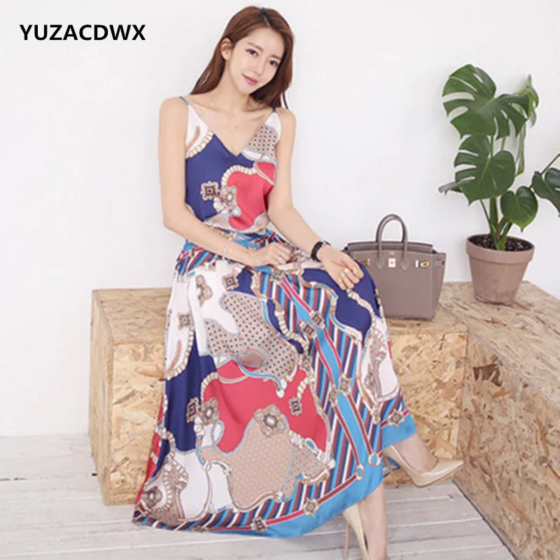 Summer Fashion Sexy Spaghetti Strap Blouses + Elegant Print A-line Swing Skirt Casual Set Women Bohemian Style Beach Suits
Summer Fashion Sexy Spaghetti Strap Blouses + Elegant Print A-line Swing Skirt Casual Set Women Bohemian Style Beach Suits