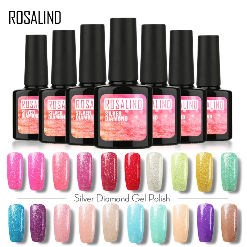 ROSALIND Gel 1S 10ml Silver Diamond Nail Gel Polish Glitter Soak Off Nail Art Vernis Semi Permanent 24 Colors gel lacquer
ROSALIND Gel 1S 10ml Silver Diamond Nail Gel Polish Glitter Soak Off Nail Art Vernis Semi Permanent 24 Colors gel lacquer