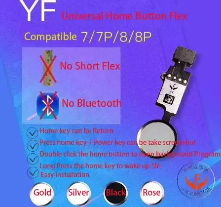 2019 New Design Universal YF Home Button For IPhone 7 8 7 Plus 8 Plus Flex Cable Restore Ordinary Home Button Return Functions
2019 New Design Universal YF Home Button For IPhone 7 8 7 Plus 8 Plus Flex Cable Restore Ordinary Home Button Return Functions