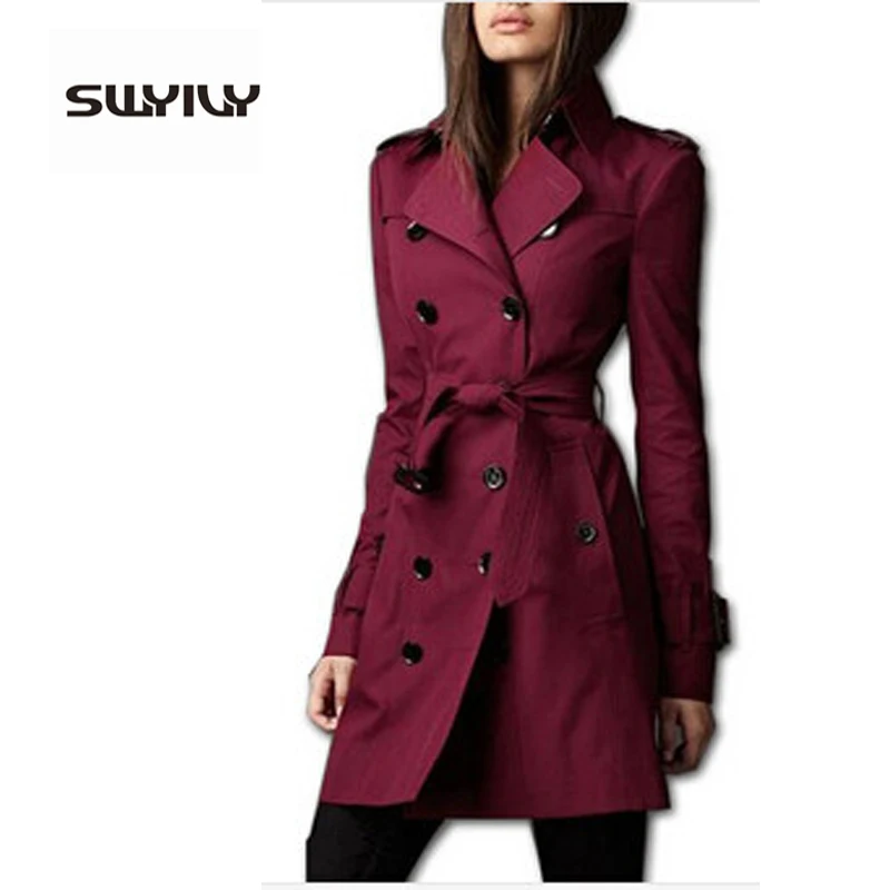 Hot Classic 2017 Women Fashion Slim British Style Long Elegant Trench Coat/Designer Belted Double Breasted Outerwear
Hot Classic 2017 Women Fashion Slim British Style Long Elegant Trench Coat/Designer Belted Double Breasted Outerwear