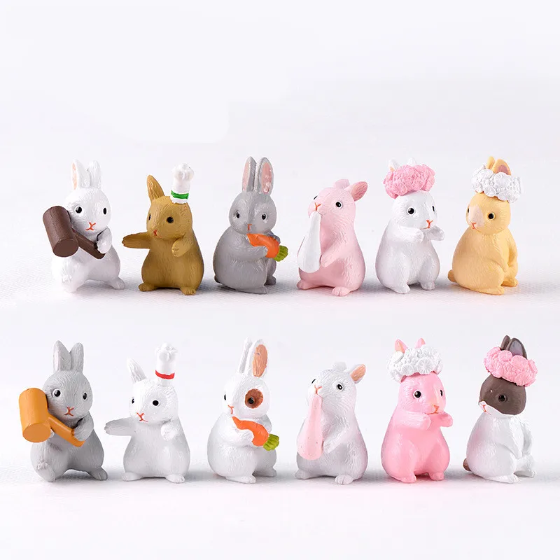 12Pcs/Set Easter DIY Creative Crafts Animal Resin Garland Rabbit Miniature Figurines Mini Landscape Home Garden Decoration Craft
12Pcs/Set Easter DIY Creative Crafts Animal Resin Garland Rabbit Miniature Figurines Mini Landscape Home Garden Decoration Craft
