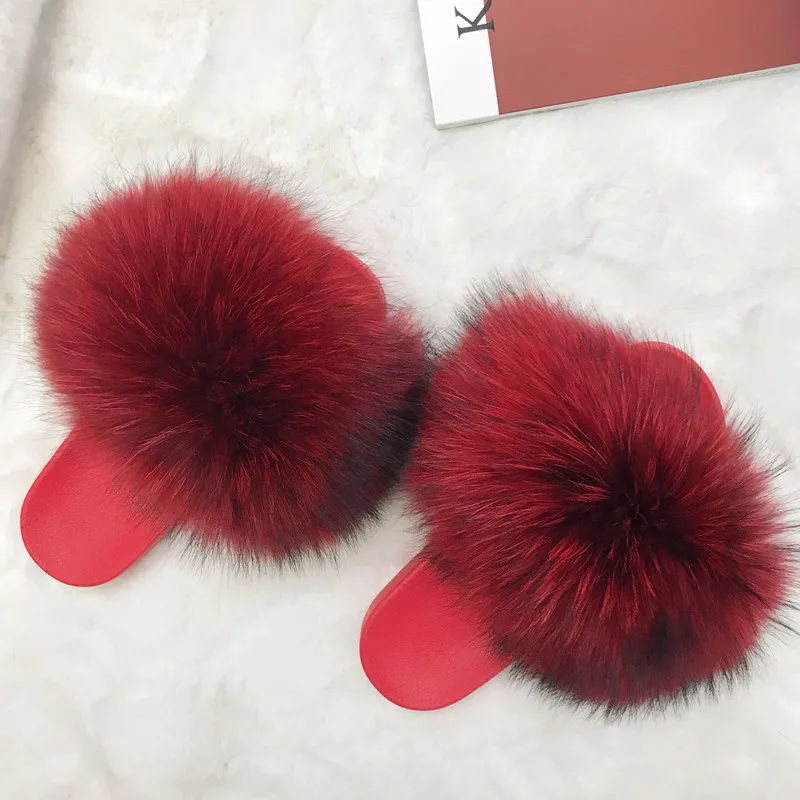 2018 new fashion natural raccoon fur slippers for women shoes European size summer beach home standle femme outwear fur slippers
2018 new fashion natural raccoon fur slippers for women shoes European size summer beach home standle femme outwear fur slippers