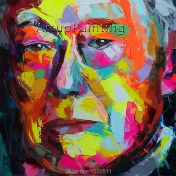 Palette knife painting portrait Palette knife Face Oil painting Impasto figure on canvas Hand painted Francoise Nielly 14-63
Palette knife painting portrait Palette knife Face Oil painting Impasto figure on canvas Hand painted Francoise Nielly 14-63