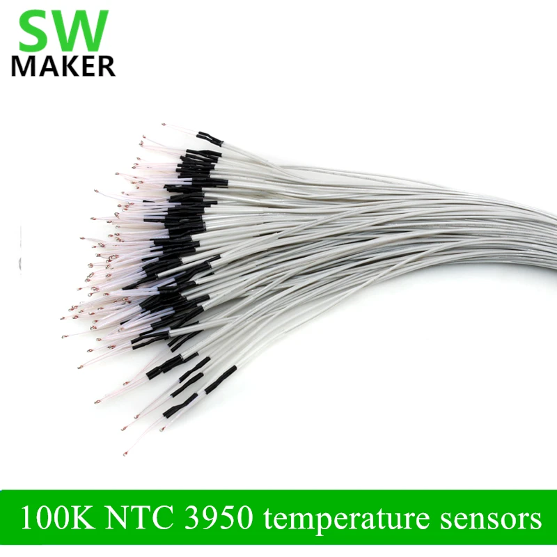 10pcs 100K NTC 3950 Thermistor, Temperature sensors 3D printer Temperature Accessories
10pcs 100K NTC 3950 Thermistor, Temperature sensors 3D printer Temperature Accessories