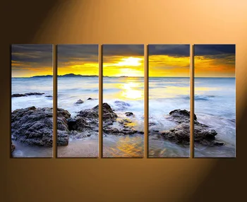 5 Piece Canvas Photography, Ocean Large Pictures, Yellow Sky Ocean Multi Panel Canvas, Ocean Huge Canvas Print, Sea Wall Decor
5 Piece Canvas Photography, Ocean Large Pictures, Yellow Sky Ocean Multi Panel Canvas, Ocean Huge Canvas Print, Sea Wall Decor
