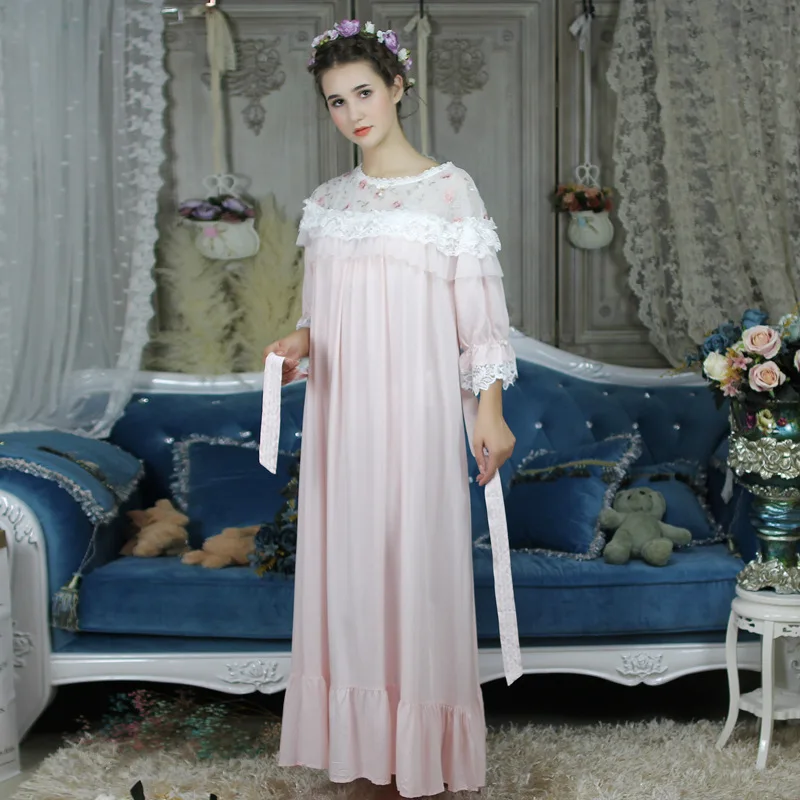 Free Shipping 2018 New Fall Women's Long Pyjamas Nice Lace Sleepwear Soft Viscose 7 Colors Nightgown Sweet Vintage Nightshirt
Free Shipping 2018 New Fall Women's Long Pyjamas Nice Lace Sleepwear Soft Viscose 7 Colors Nightgown Sweet Vintage Nightshirt