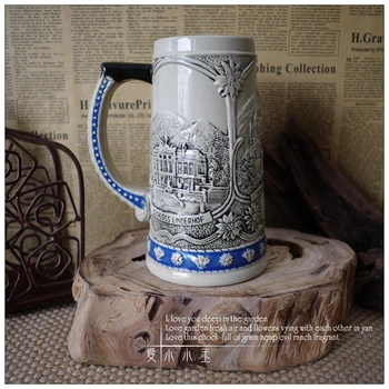 2016 New Arrival Handmade Ceramic German Beer Mug Swan Castle Hand Painted Mugs Embossed Pattern Bar Decoration as Gift
2016 New Arrival Handmade Ceramic German Beer Mug Swan Castle Hand Painted Mugs Embossed Pattern Bar Decoration as Gift