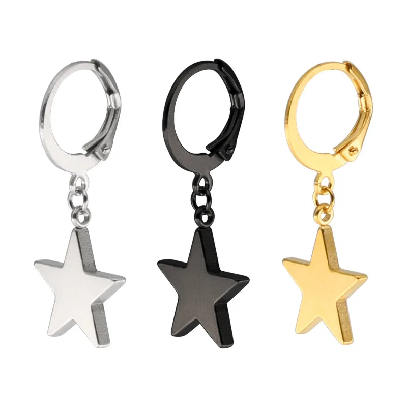 titanium steel five pointed star pendant round elastic boucle d'oreille femme 2018 aros aretes earrings hoops oorringen joyas
titanium steel five pointed star pendant round elastic boucle d'oreille femme 2018 aros aretes earrings hoops oorringen joyas