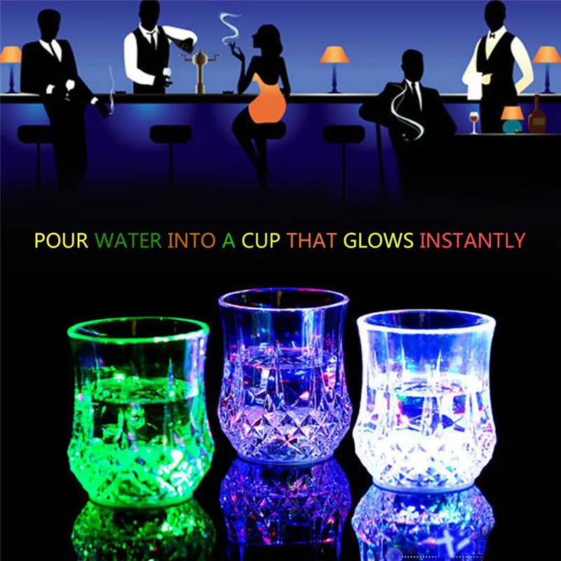 LED Automatic Flashing Cup, Light Up Beer Glass Whisky glass Shot Drink glass set Cup for Christmas,Party,Bar supplies set Club
LED Automatic Flashing Cup, Light Up Beer Glass Whisky glass Shot Drink glass set Cup for Christmas,Party,Bar supplies set Club