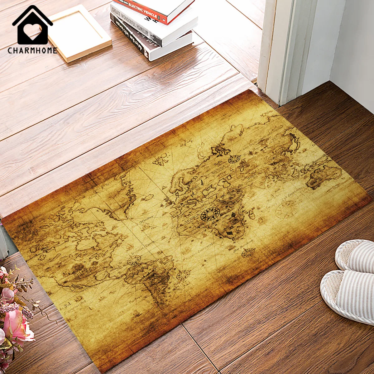 CHARMHOME Custom Doormat Decorative Map of The World Vector Door Mat Home Kitchen Bath Doormat Yellow
CHARMHOME Custom Doormat Decorative Map of The World Vector Door Mat Home Kitchen Bath Doormat Yellow