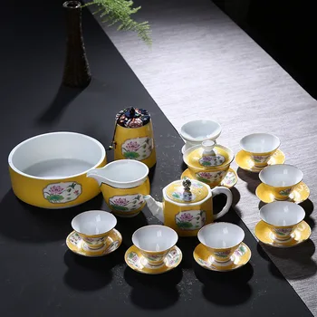 Grilled Flower Ceramics Kung Fu Tea Have Grilled Kiln A Complete Set Tureen Teapot Teacup Tea Pot Set Group Tea Set Suit
Grilled Flower Ceramics Kung Fu Tea Have Grilled Kiln A Complete Set Tureen Teapot Teacup Tea Pot Set Group Tea Set Suit