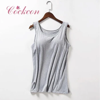 2018 Fashion Sexy Tank Top Women Soft Modal Pad Bra Bralette Top Solid Padded Camisole Female Ladies Summer Tank Tops 6Colors V1
2018 Fashion Sexy Tank Top Women Soft Modal Pad Bra Bralette Top Solid Padded Camisole Female Ladies Summer Tank Tops 6Colors V1
