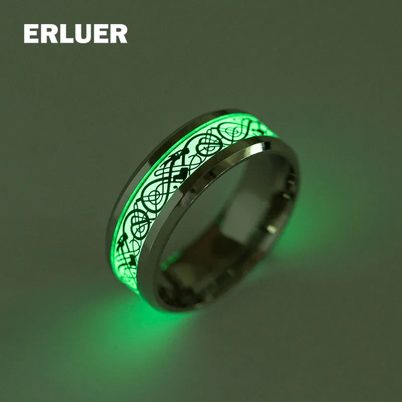 2017 Dragon ring Stainless Steel Luminous Rings Glow In The Dark Fluoresce dragon tattoo ring for women men Silver jewelry Anel
2017 Dragon ring Stainless Steel Luminous Rings Glow In The Dark Fluoresce dragon tattoo ring for women men Silver jewelry Anel