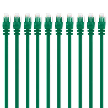 GreenEthernet Network Cable 10Pack Premium Quality 4FT CAT6 Round UTP 550MHz RJ45 8P8C Patch LAN Cord For PC Laptop POE VOIP DVR
GreenEthernet Network Cable 10Pack Premium Quality 4FT CAT6 Round UTP 550MHz RJ45 8P8C Patch LAN Cord For PC Laptop POE VOIP DVR