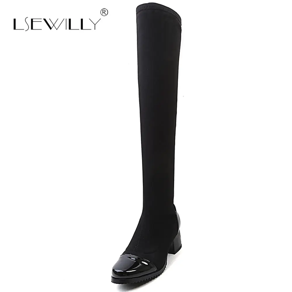 Lsewilly Women Long Boots Med Heels Thigh High Boots Winter 2018 Block Heel Autumn Shoes Grey Black Female Big Size 34-43 S651
Lsewilly Women Long Boots Med Heels Thigh High Boots Winter 2018 Block Heel Autumn Shoes Grey Black Female Big Size 34-43 S651