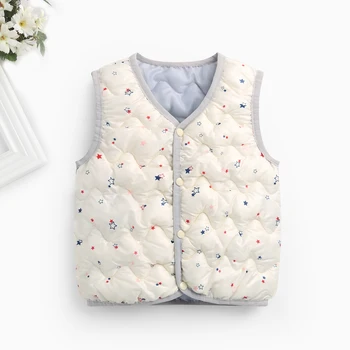 Winter children's clothing children's down cotton vest children's children's thickening, anti male children's cotton vest.
Winter children's clothing children's down cotton vest children's children's thickening, anti male children's cotton vest.