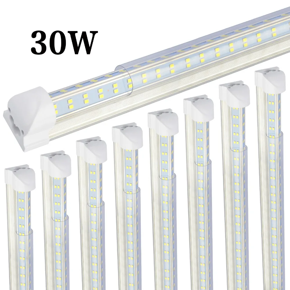 4PCS T8 LED Shop Light Fixture,2ft 30W Clear Lens Cover, Double Side 4 rows V Shape Integrated Bulb Lamp,LED Cooler Door Light
4PCS T8 LED Shop Light Fixture,2ft 30W Clear Lens Cover, Double Side 4 rows V Shape Integrated Bulb Lamp,LED Cooler Door Light