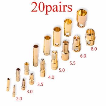 20Pairs 5mm 5.5mm 6mm 8mm Banana Plug Electroplating Gold Male Female Lantern Cover Sheath Sleeve Connector for RC UAV Aircraft
20Pairs 5mm 5.5mm 6mm 8mm Banana Plug Electroplating Gold Male Female Lantern Cover Sheath Sleeve Connector for RC UAV Aircraft