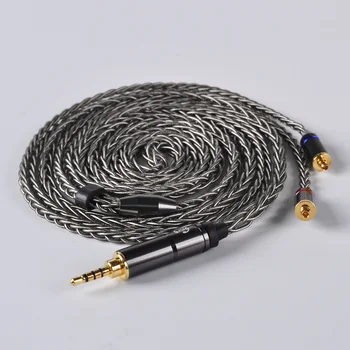 LZ 8 core 6N Single Crystal Copper Silver Plated Cable 2.5/3.5/4.4mm Balanced Cable With MMCX Connector For LZ A5 A4 HQ8 HQ10
LZ 8 core 6N Single Crystal Copper Silver Plated Cable 2.5/3.5/4.4mm Balanced Cable With MMCX Connector For LZ A5 A4 HQ8 HQ10