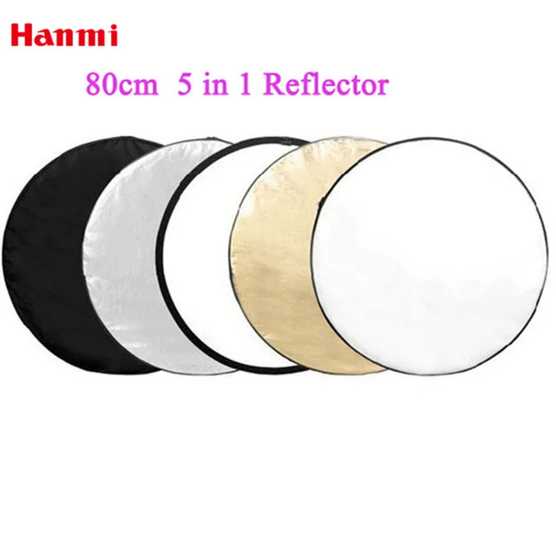 Hanmi Photography Portable Reflector Photo Studio Accessories 80cm 5 in 1 Portable Collapsible Reflector Photo Studio Reflector
Hanmi Photography Portable Reflector Photo Studio Accessories 80cm 5 in 1 Portable Collapsible Reflector Photo Studio Reflector