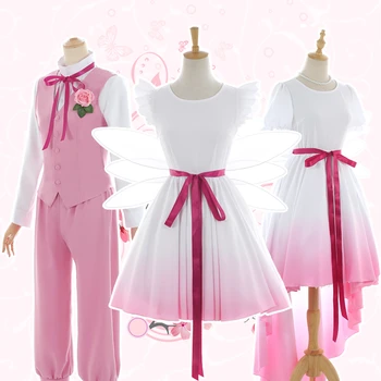 Card Captor Sakura Florid Spirit Fairy Myosotis Sylvatica Syaoran Tomoyo SAKURA Cosplay Costume Women Pink Lovely Dress
Card Captor Sakura Florid Spirit Fairy Myosotis Sylvatica Syaoran Tomoyo SAKURA Cosplay Costume Women Pink Lovely Dress