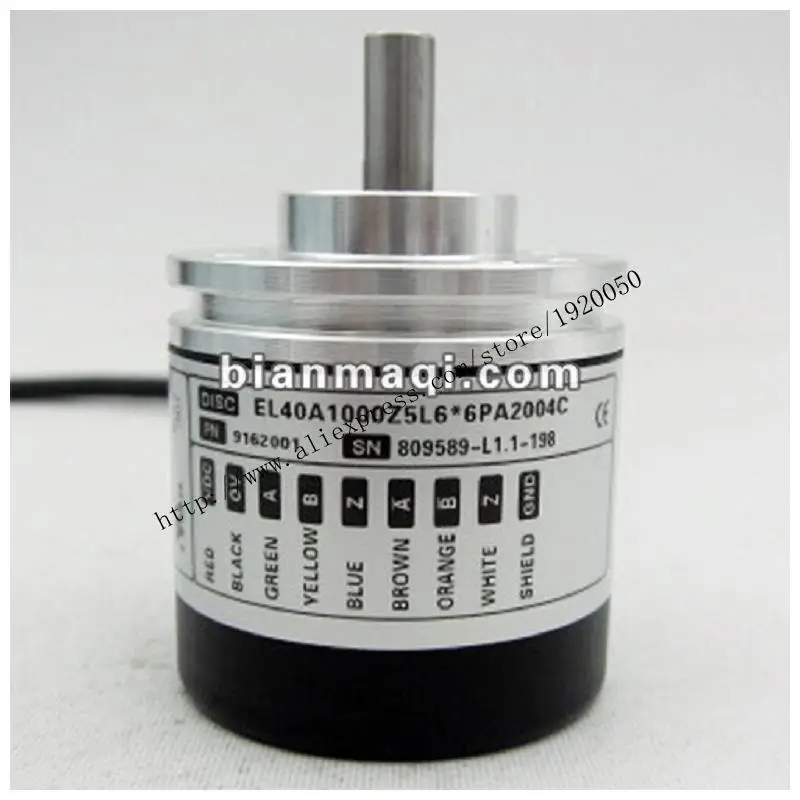 The meaning Seoul record EL40A1000Z5L6 * 6PA2004C rotary optical encoder 1000 pulses
The meaning Seoul record EL40A1000Z5L6 * 6PA2004C rotary optical encoder 1000 pulses