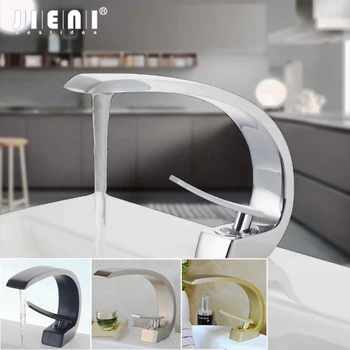 JEINI Golden Chrome Polish Black Nickel Brush Stream Solid Brass Wash Basin Design Bathroom Deck Mount Sink Faucet Mixer Tap
JEINI Golden Chrome Polish Black Nickel Brush Stream Solid Brass Wash Basin Design Bathroom Deck Mount Sink Faucet Mixer Tap