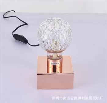 Nordic diamond glass lamp shade spherical small table lamp bedroom warm light energy saving bedside lamp
Nordic diamond glass lamp shade spherical small table lamp bedroom warm light energy saving bedside lamp