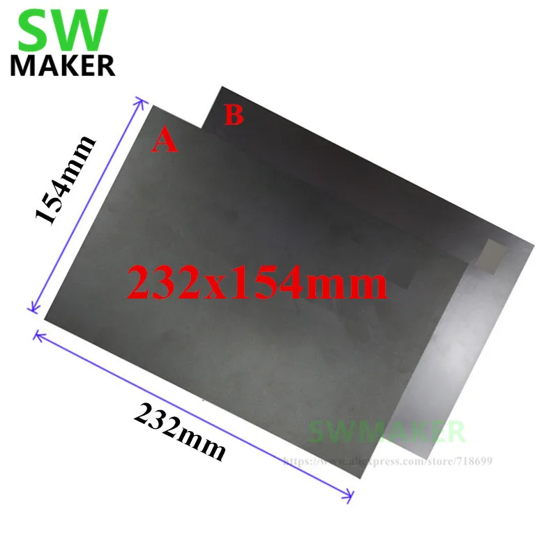 A+B 232x154mm Magnetic Print Bed Tape Print Sticker Build Plate Tape Flex Plate Update Flashforge Creator Pro/Dreamer 3D Printer
A+B 232x154mm Magnetic Print Bed Tape Print Sticker Build Plate Tape Flex Plate Update Flashforge Creator Pro/Dreamer 3D Printer