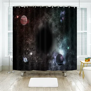 Black Hole Series Pattern 3D Celestial Starry Sky Shower Curtains Waterproof Thickened Bath Curtains for Bathroom Customizable
Black Hole Series Pattern 3D Celestial Starry Sky Shower Curtains Waterproof Thickened Bath Curtains for Bathroom Customizable