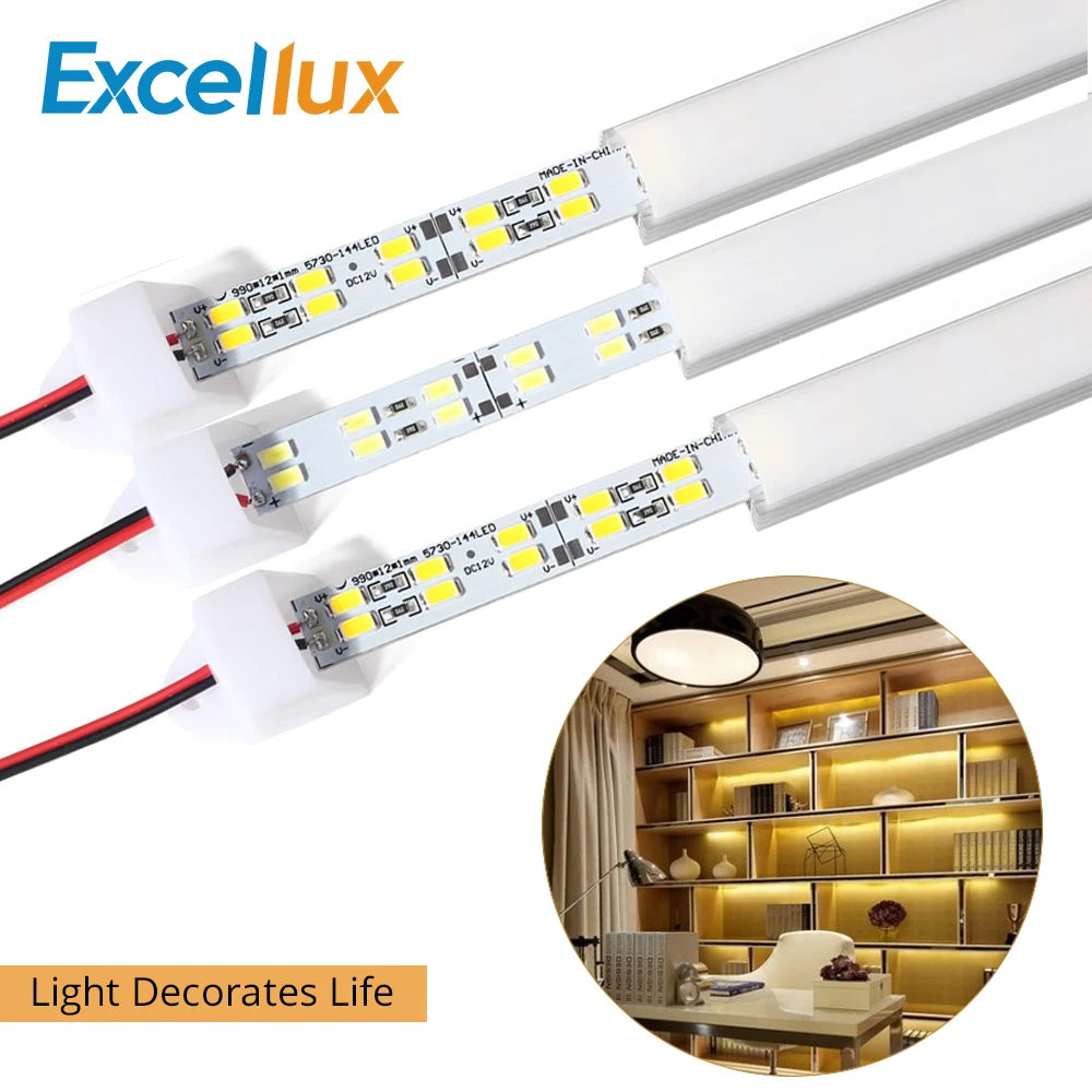 Excellux 10PCS DC12V 5730 Led Bar Light Double Row Chip 72Leds High Brightness For Kitchen Cabinet Light Backlighting Decoration
Excellux 10PCS DC12V 5730 Led Bar Light Double Row Chip 72Leds High Brightness For Kitchen Cabinet Light Backlighting Decoration