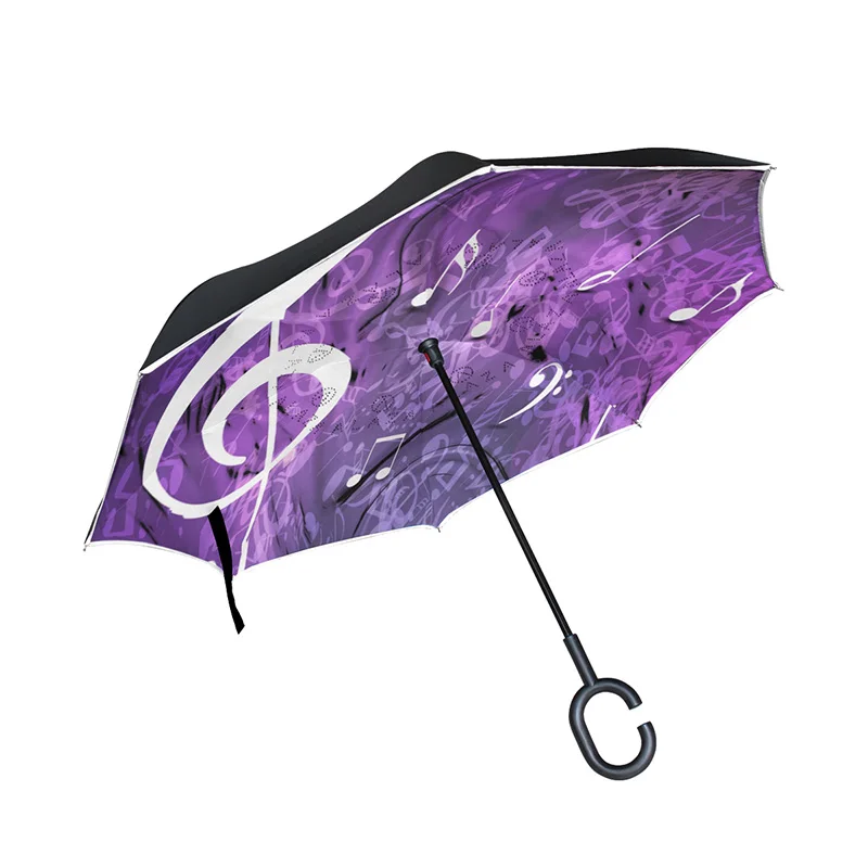 Music Note Windproof Inverted Folding Double Layer Reverse Chuva Umbrella Women Self Stand Rain Protection C-Hook Hands For Car
Music Note Windproof Inverted Folding Double Layer Reverse Chuva Umbrella Women Self Stand Rain Protection C-Hook Hands For Car