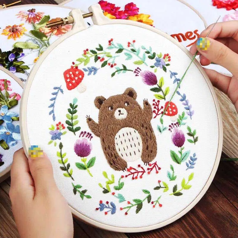 Needlework 3D Embroidery Kits DIY Cross Stitch Cartoon Bear Sewing Painting Cross Stitching Sets Handmade Art Craft Gift Supply 
Needlework 3D Embroidery Kits DIY Cross Stitch Cartoon Bear Sewing Painting Cross Stitching Sets Handmade Art Craft Gift Supply